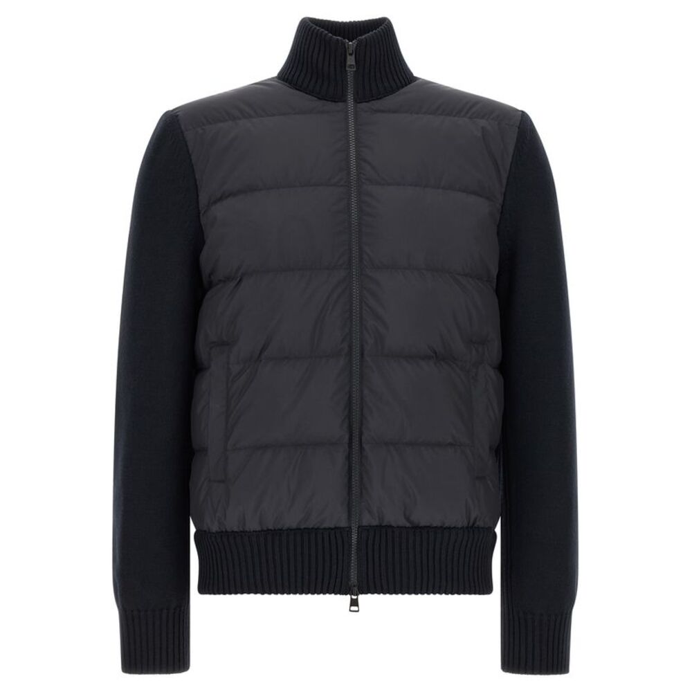 Moncler Blue Polyester Men's Cardigan
